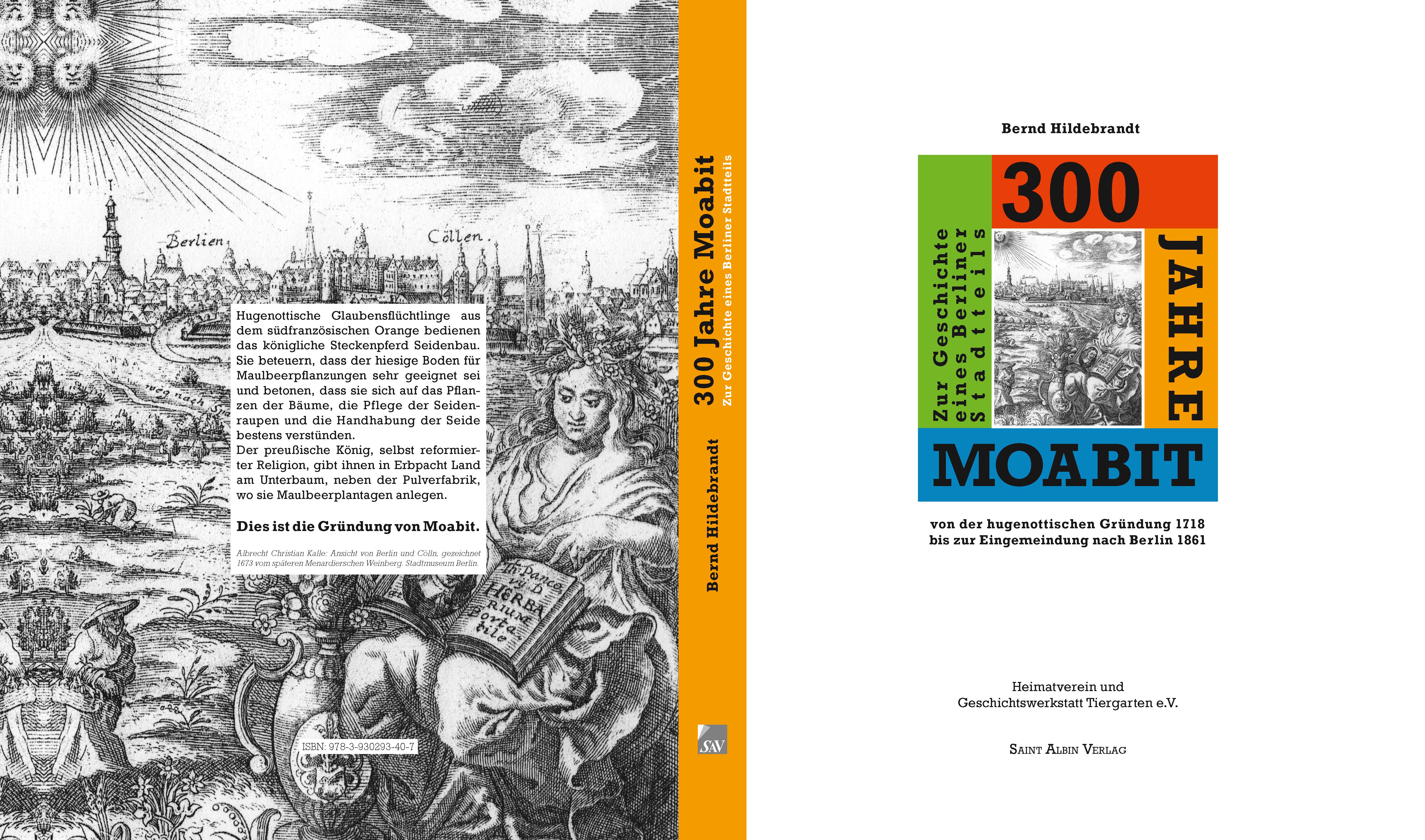 Umschlag des Bandes <i>300 Jahre Moabit</i>